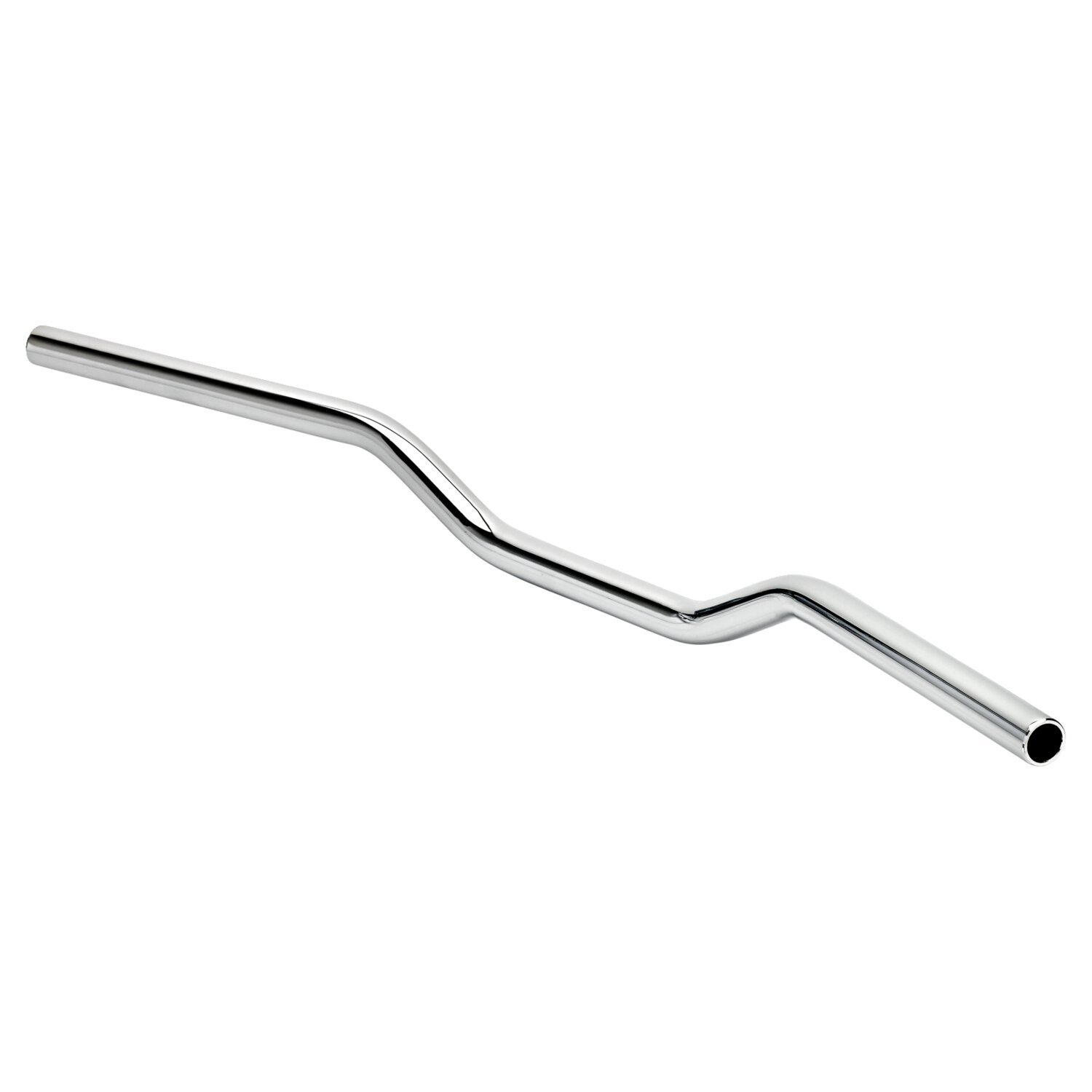 Biltwell, 1" tracker mid handlebar, Silver, Chrome