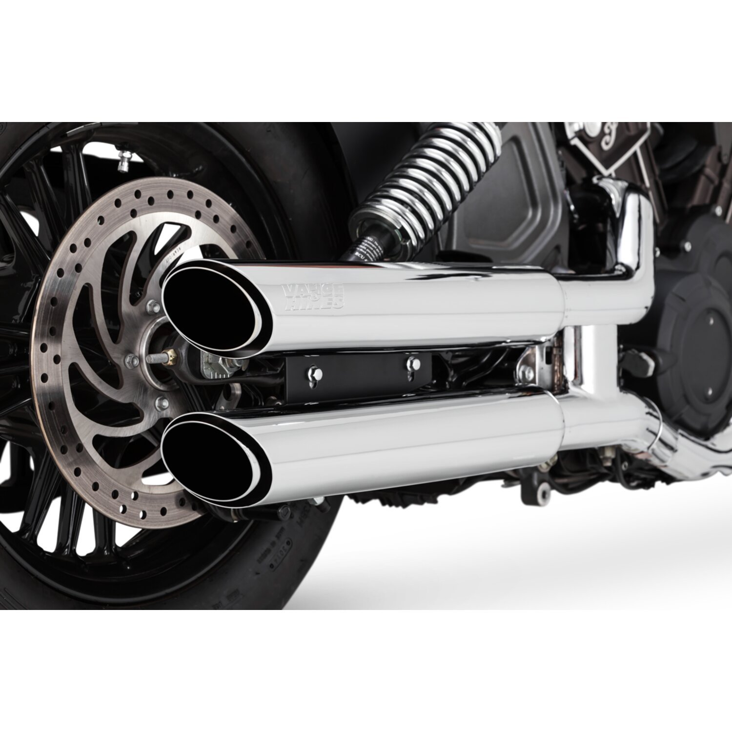 V&H 3" (7.62cm) Twin Slash slip-on mufflers
