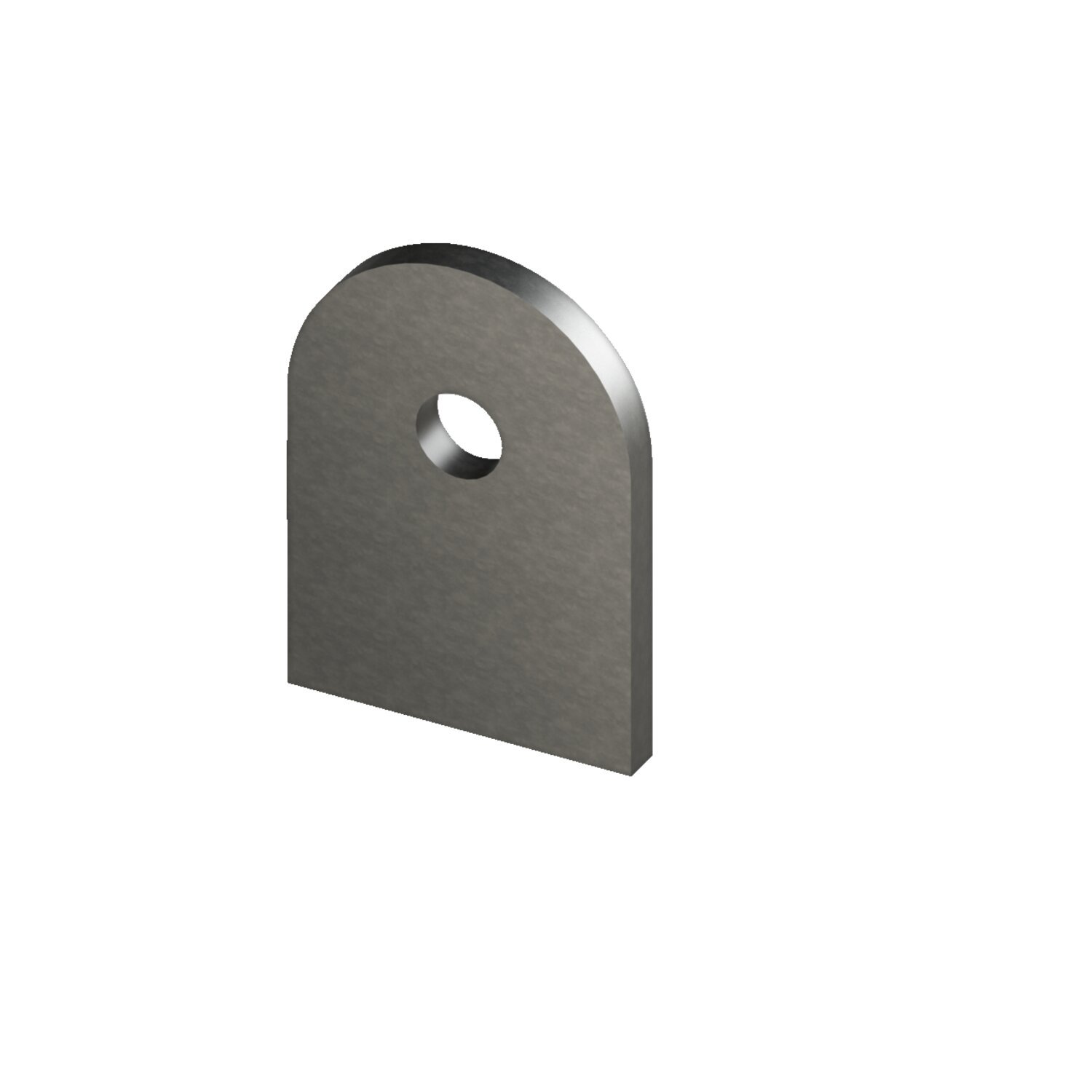 MCS laser cut steel mounting tab, Raw