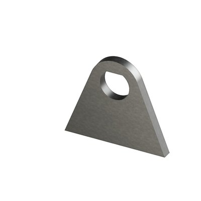 laster cut S235 JR3 steel, 6mm thick; B= 65 mm / L= 55  mm for single grommet