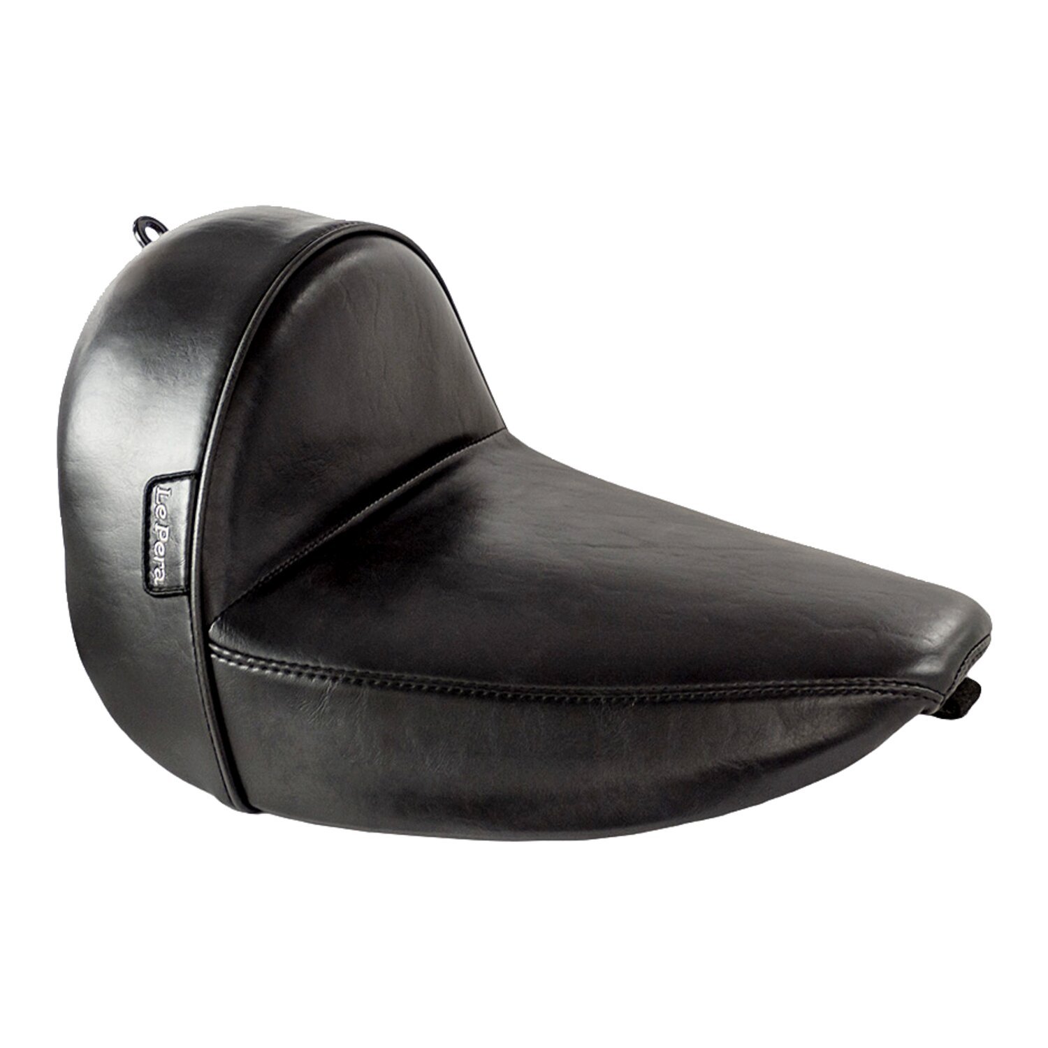 12 inch — LePera, Stubs Cafe solo seat. Black, smooth, Plain