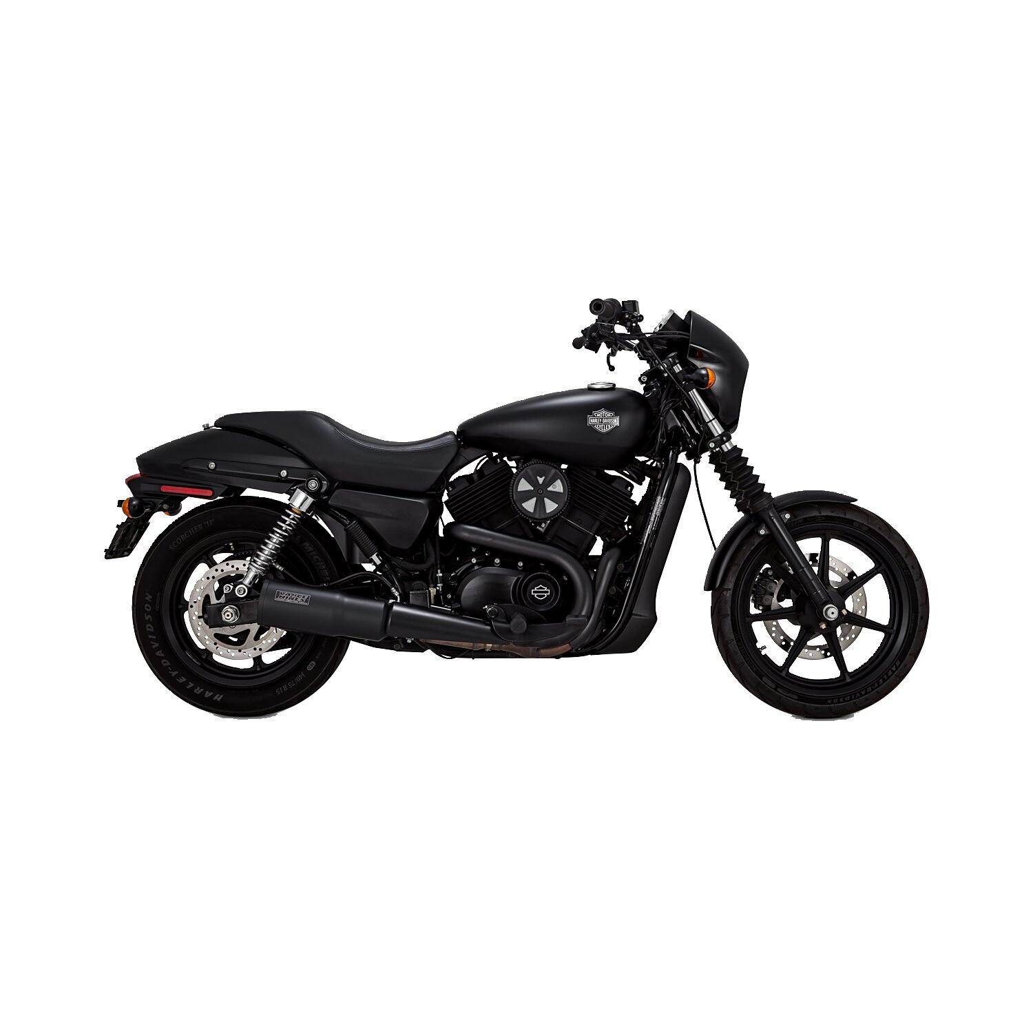 Vance & Hines, Hi-output slip-on muffler, Black, Matte