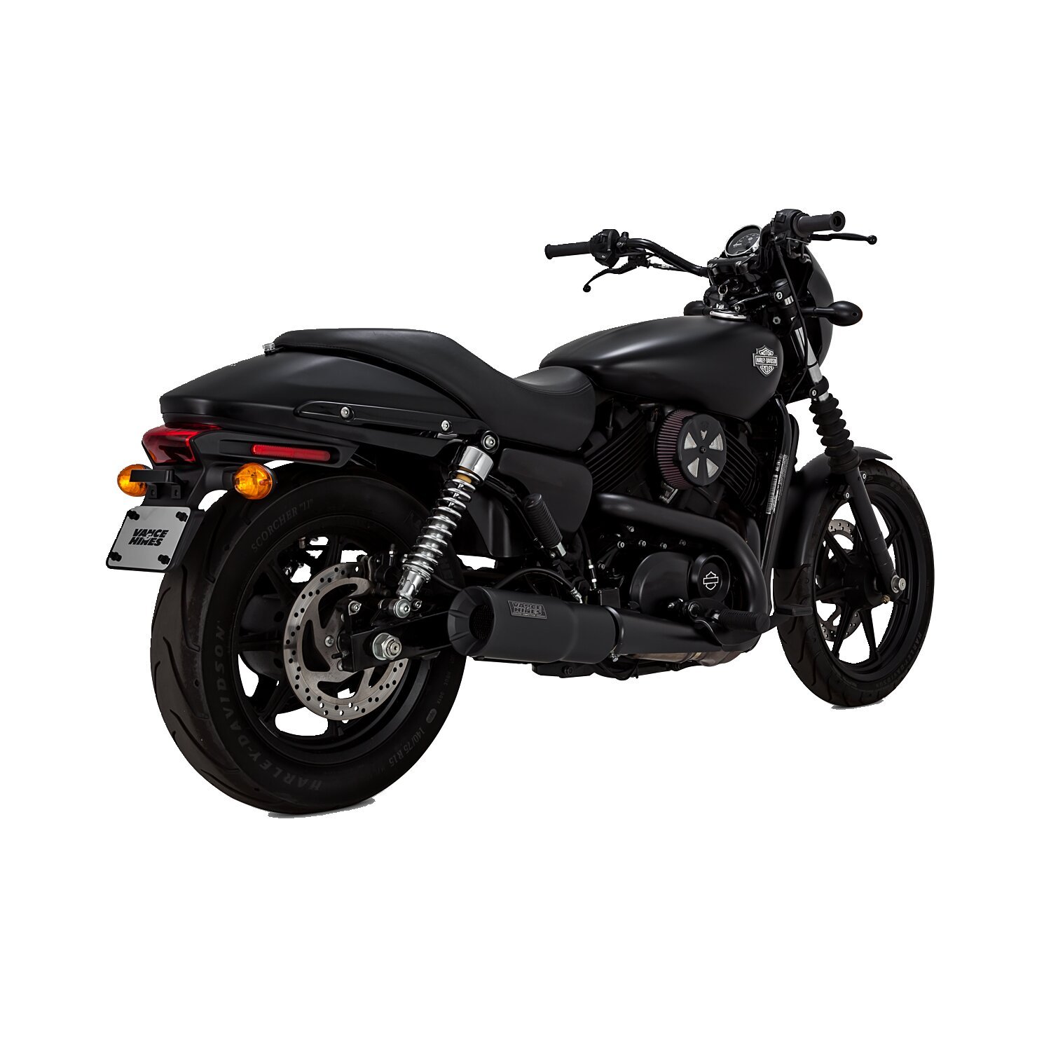 Vance & Hines, Hi-output slip-on muffler, Black, Matte