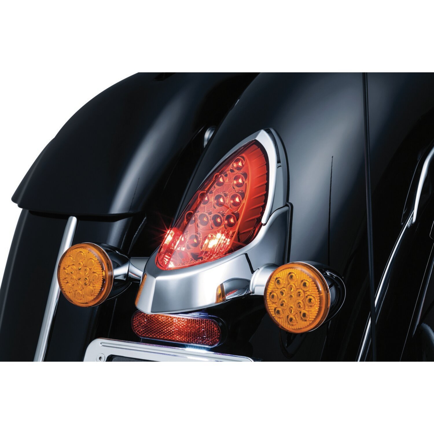 Kuryakyn, Taillight top trim, Chrome