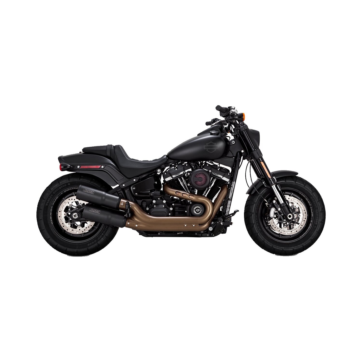 Vance & Hines, Hi-Output slip-on mufflers, Black, Matte