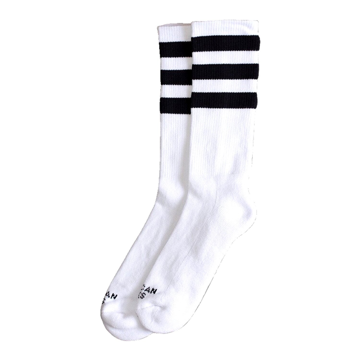 American Socks Old School II Mid High socks, White, One size fits most
