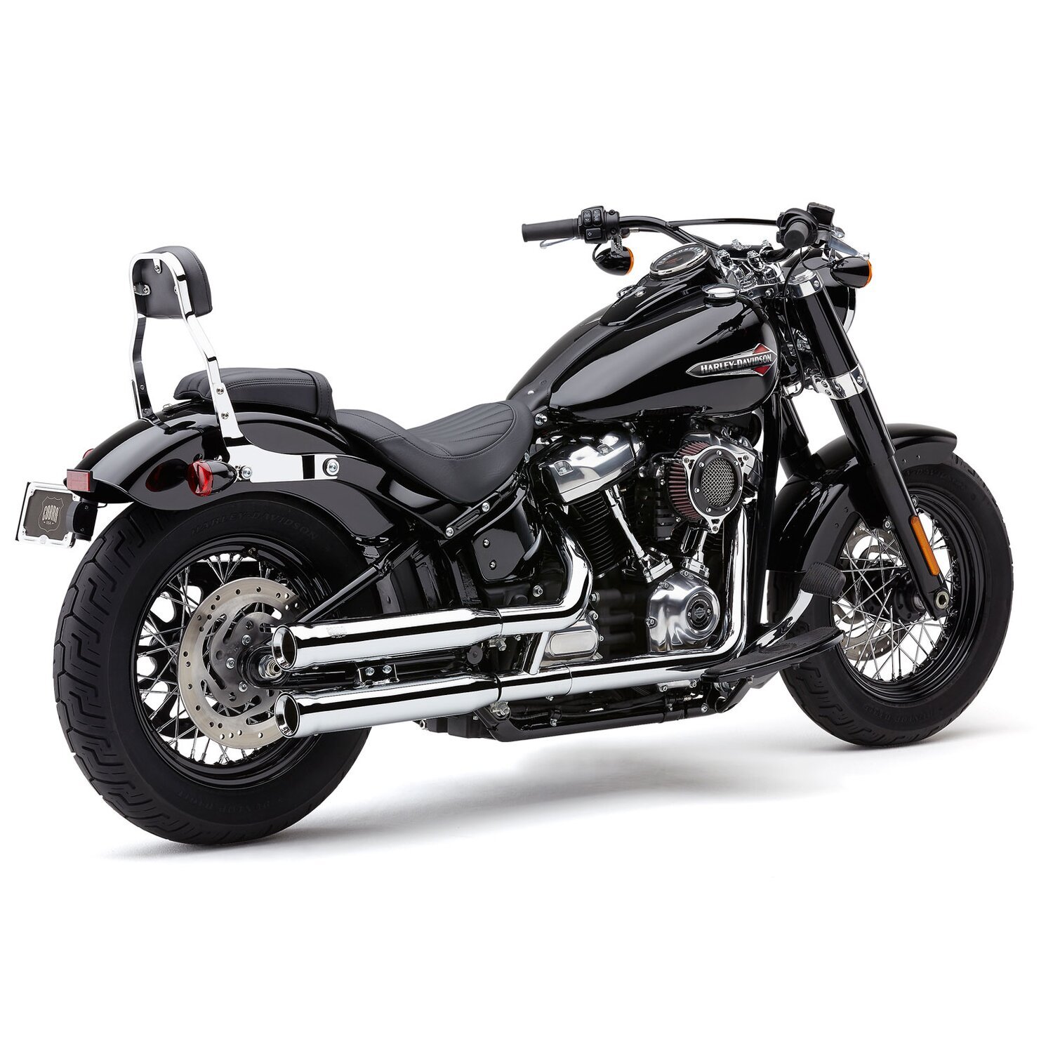 Cobra NH series 3" slip-on mufflers, Chrome