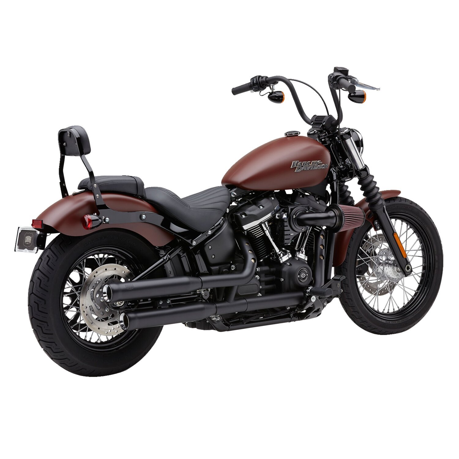 Cobra NH series 3" slip-on mufflers, Black