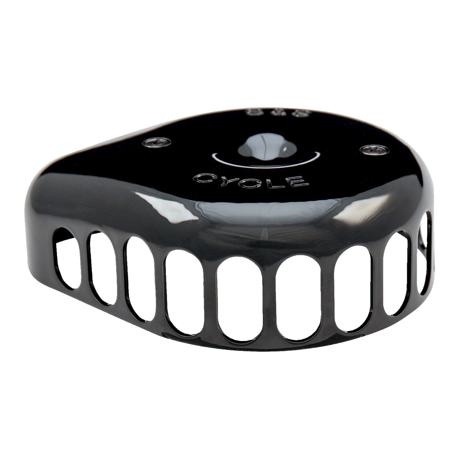 S&S Mini Teardrop Stealth air cleaner cover, Black, Gloss