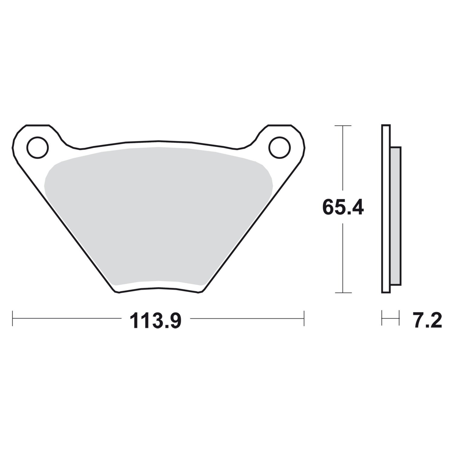 SBS, brake pads. Street Carbon Tech (organic