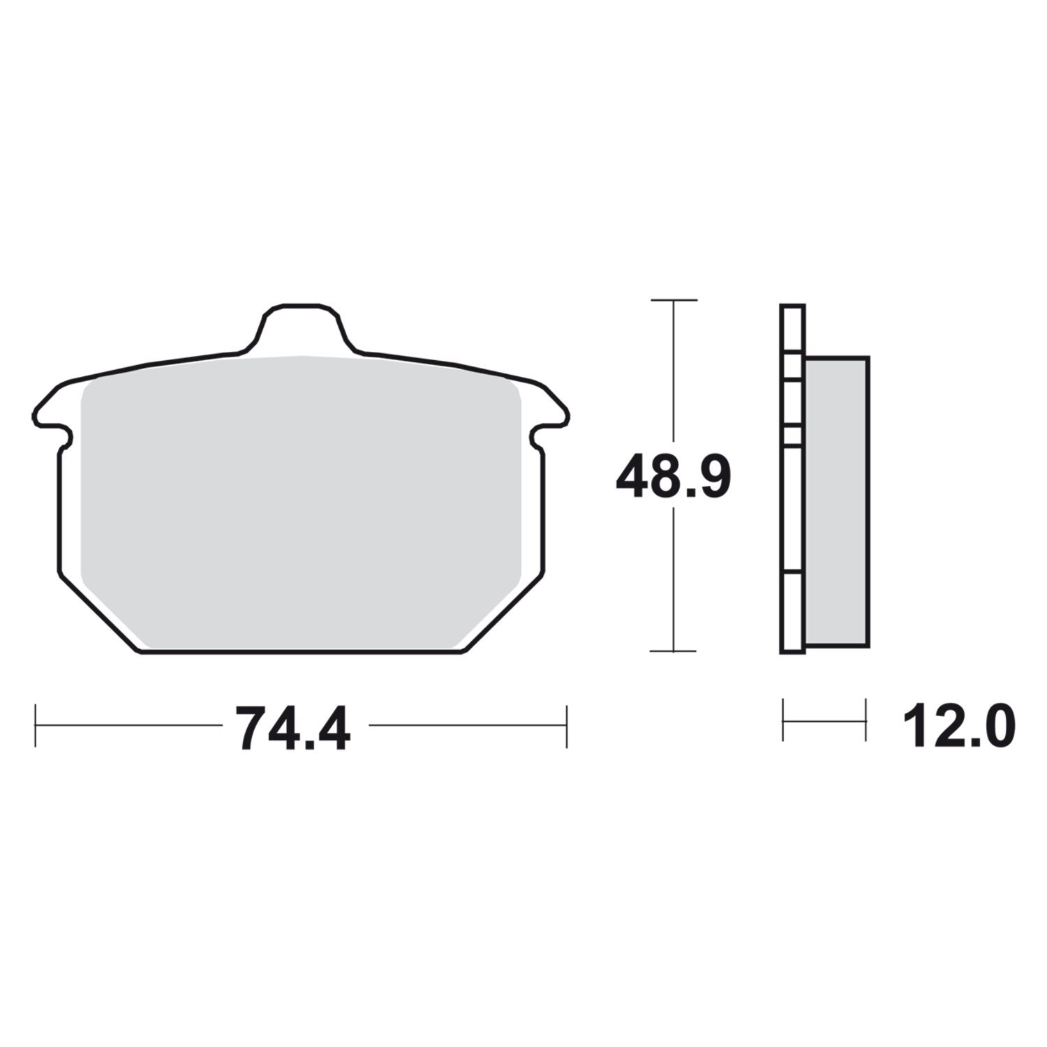 SBS brake pads street carbon tech