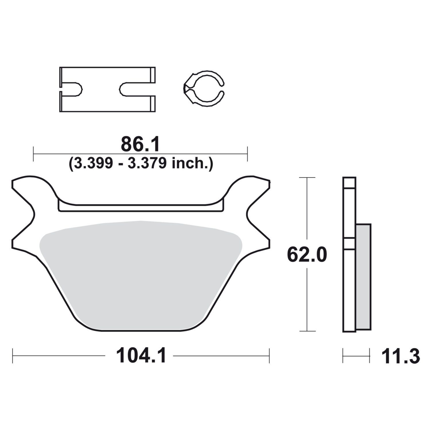 SBS brake pads street carbon tech