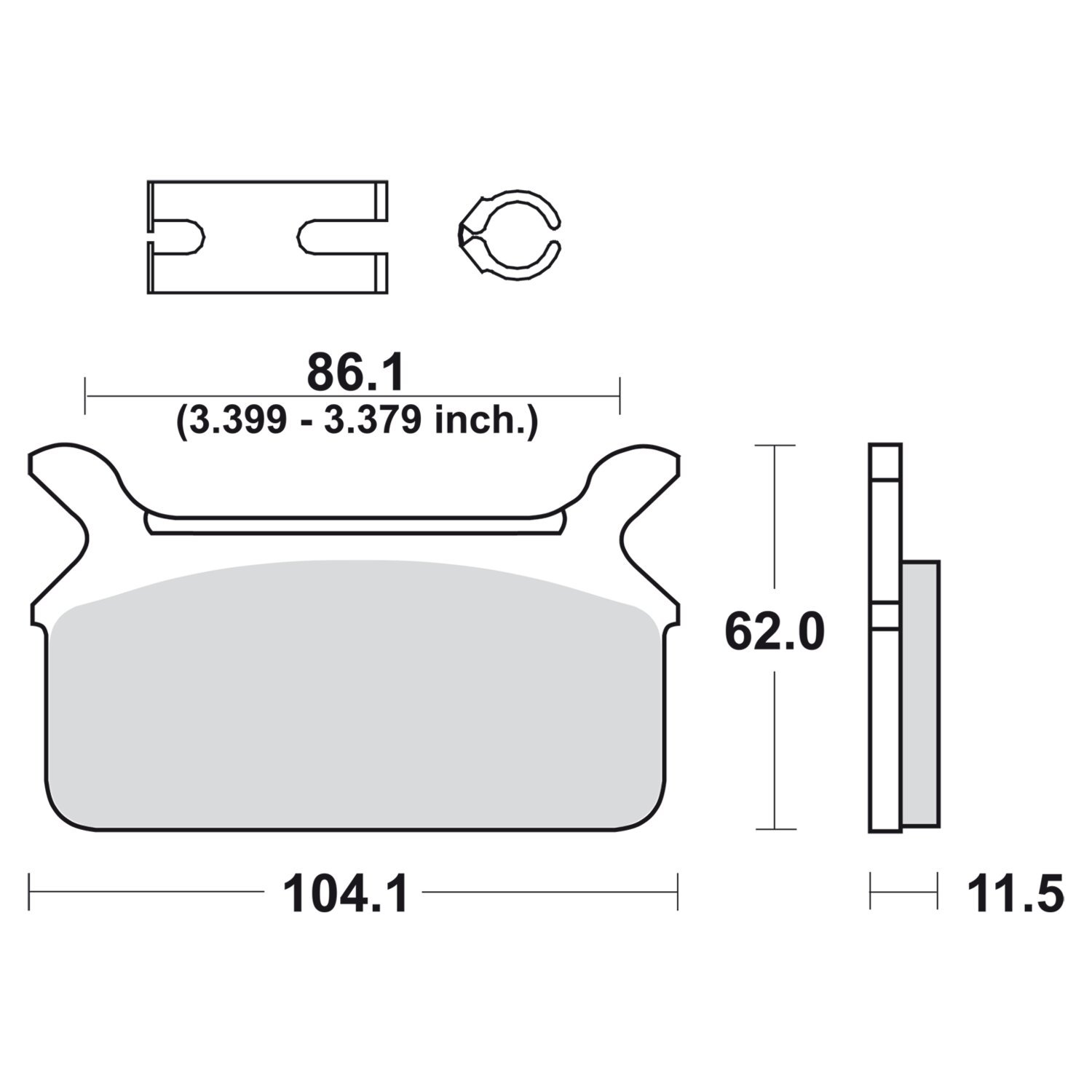 SBS brake pads street carbon tech