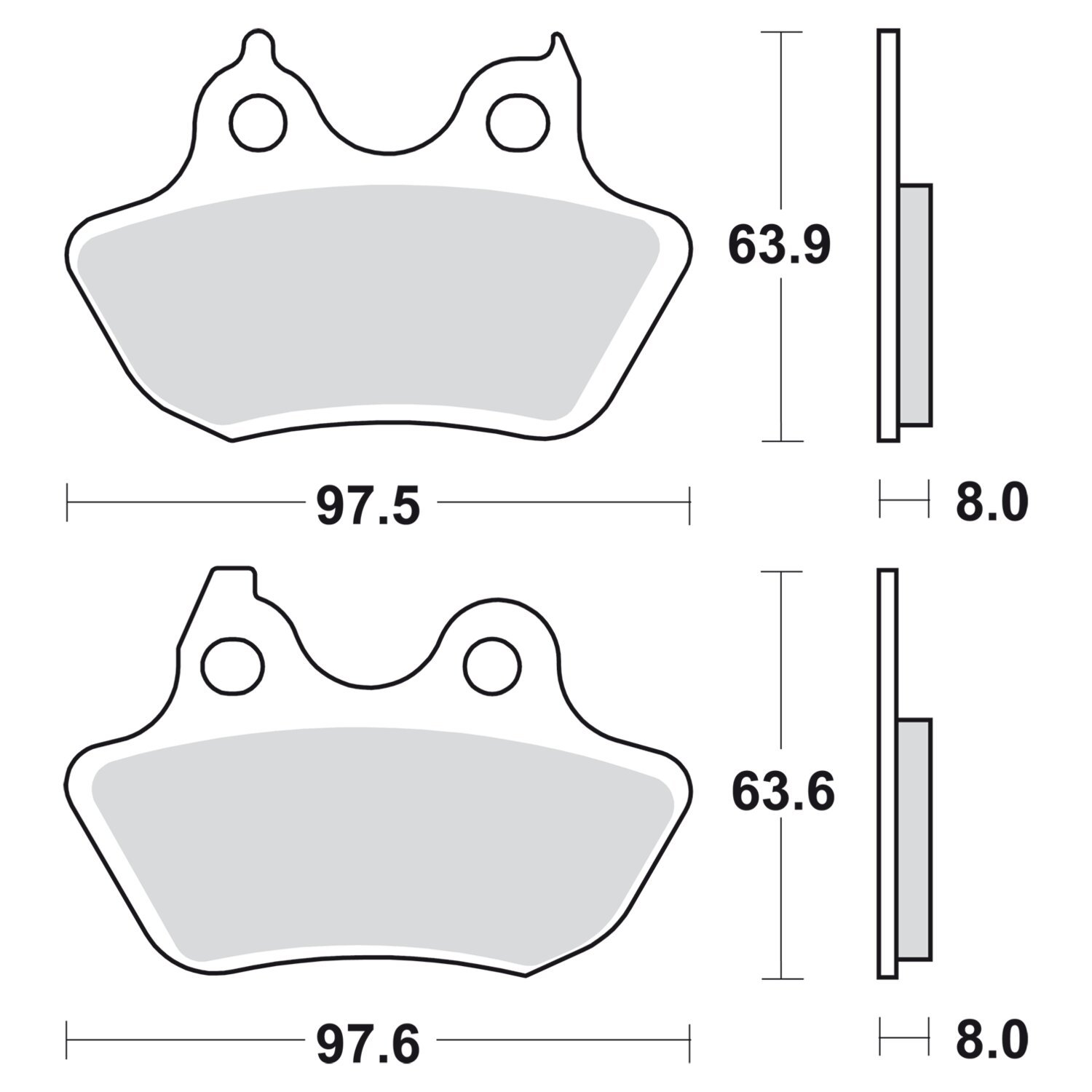 SBS brake pads street carbon tech