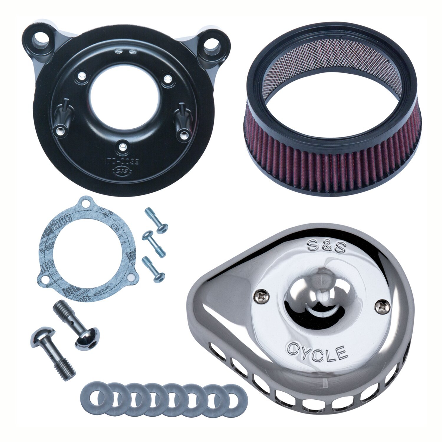 S&S, Mini Teardrop Stealth air cleaner kit