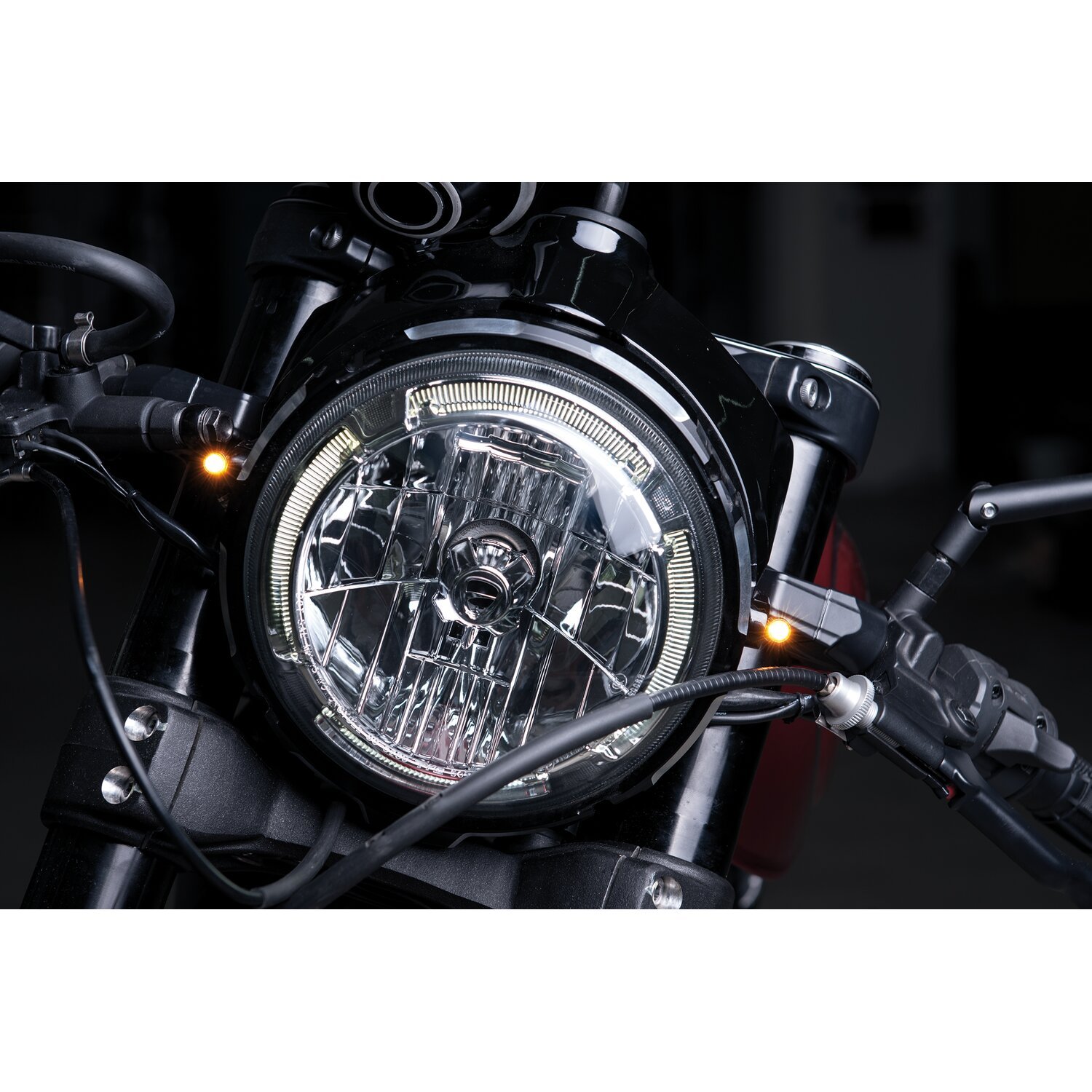 Kellermann, bullet Atto dark LED turn signal, Black