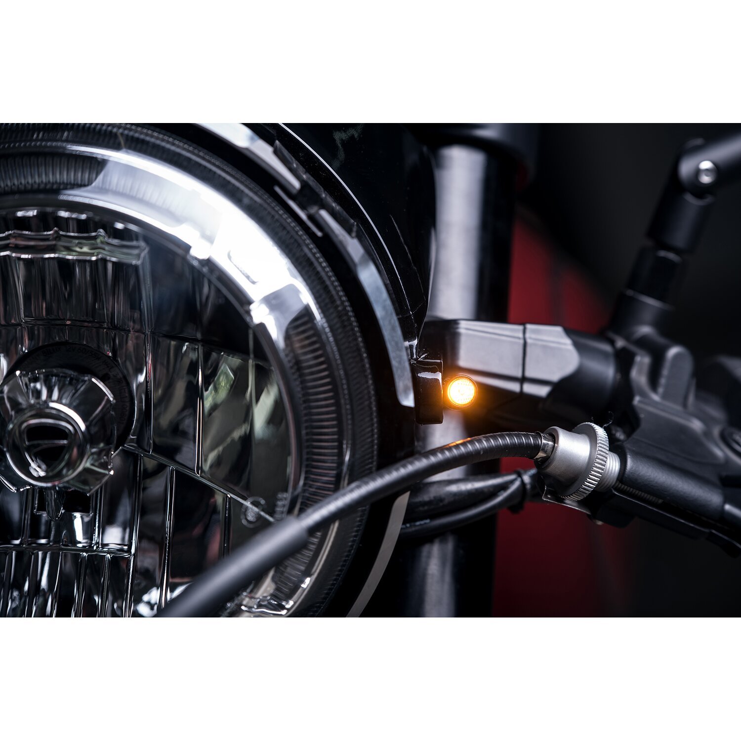 Kellermann, bullet Atto dark LED turn signal, Black