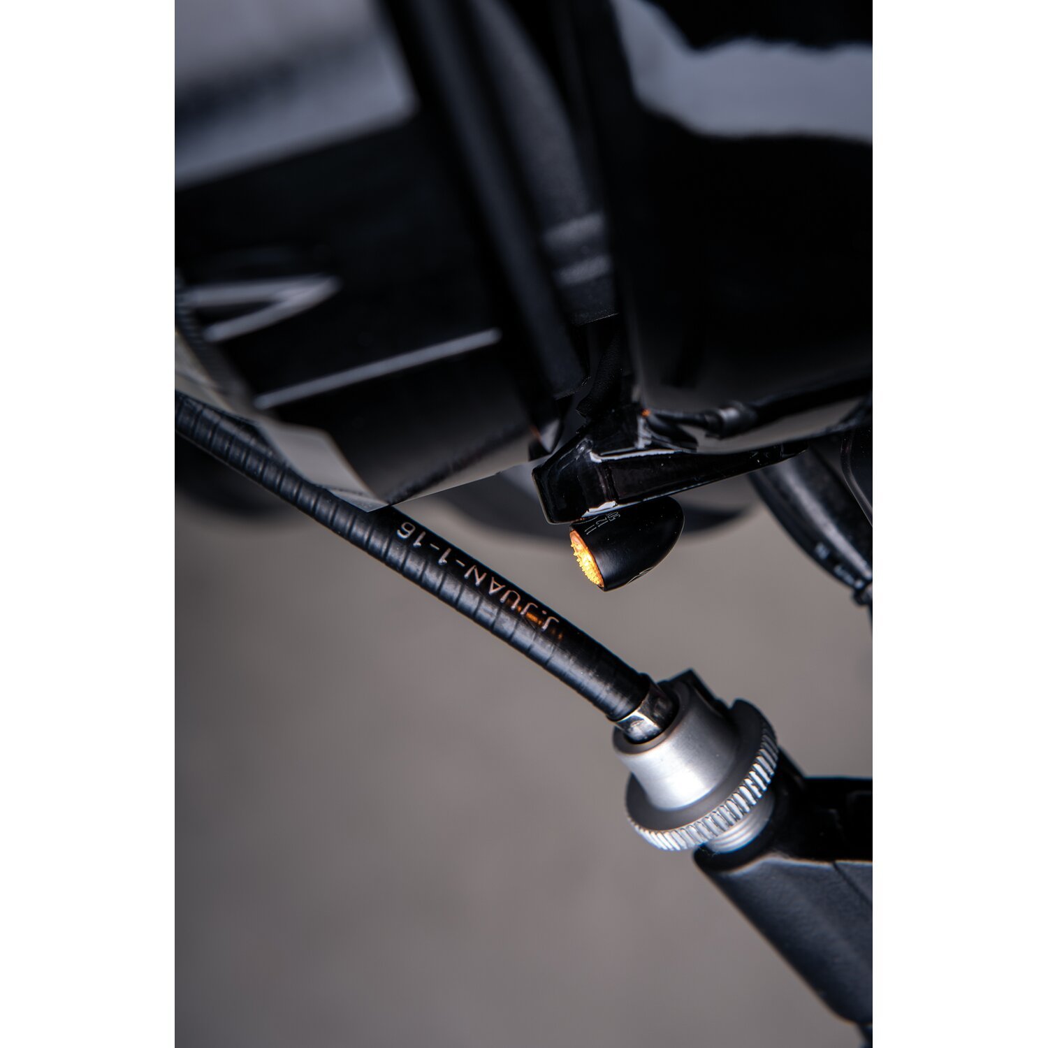 Kellermann, bullet Atto dark LED turn signal, Black