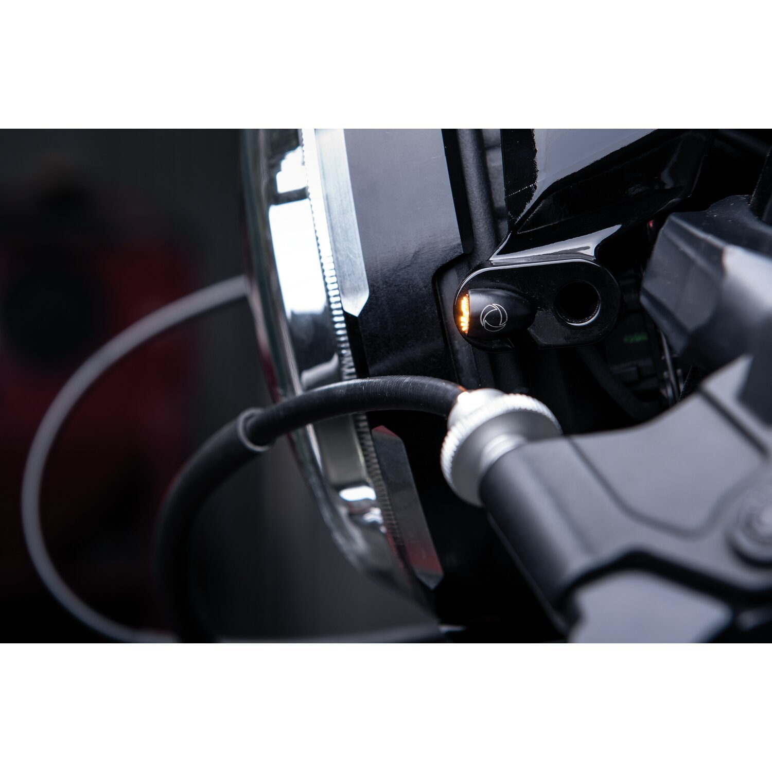 Kellermann, bullet Atto dark LED turn signal, Black