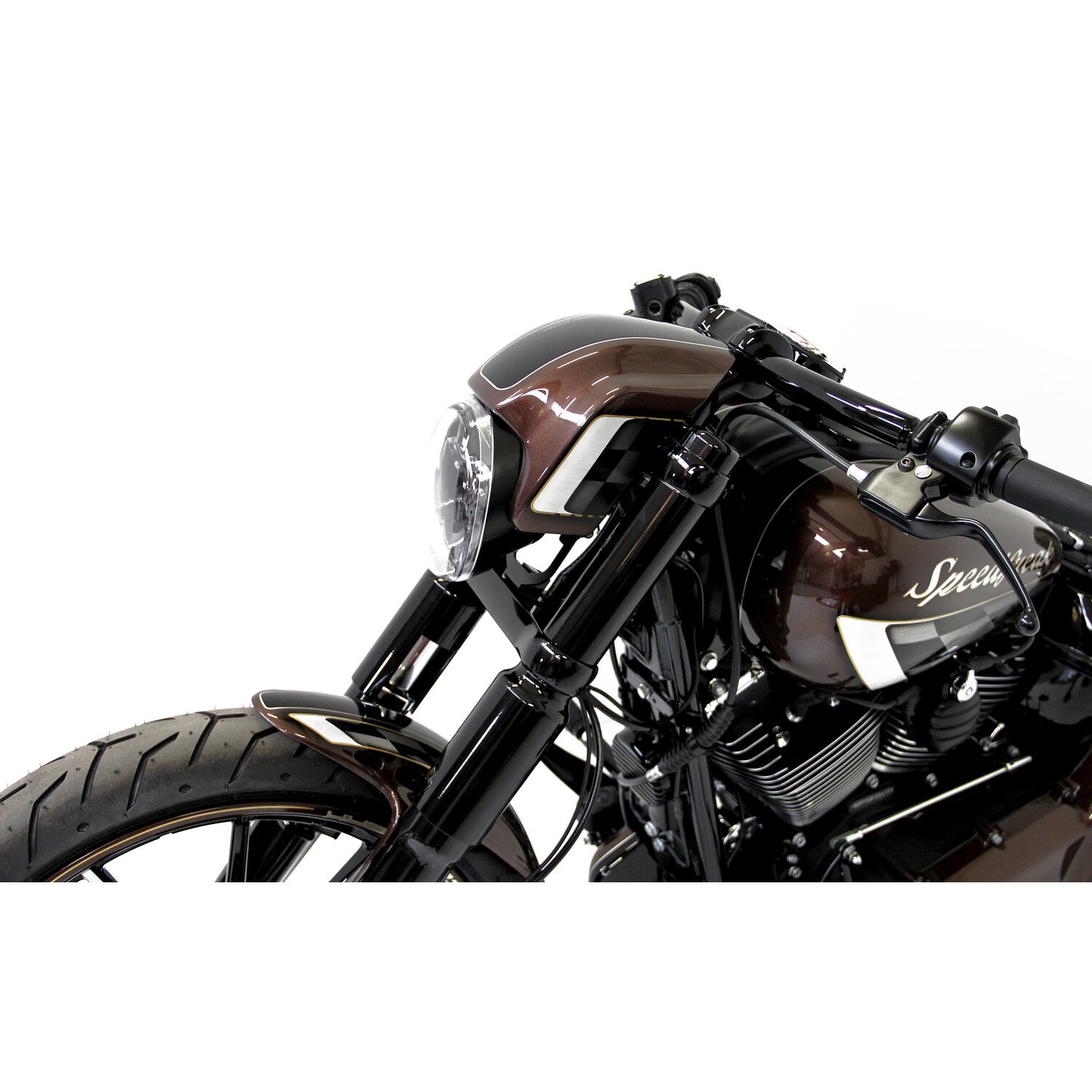 Cult-Werk, LED headlamp kit Night Rod style, Black