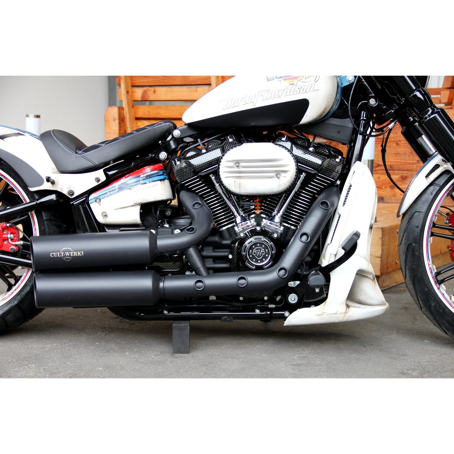 Cult-Werk, air cleaner cover, racing Black, Black, Matte