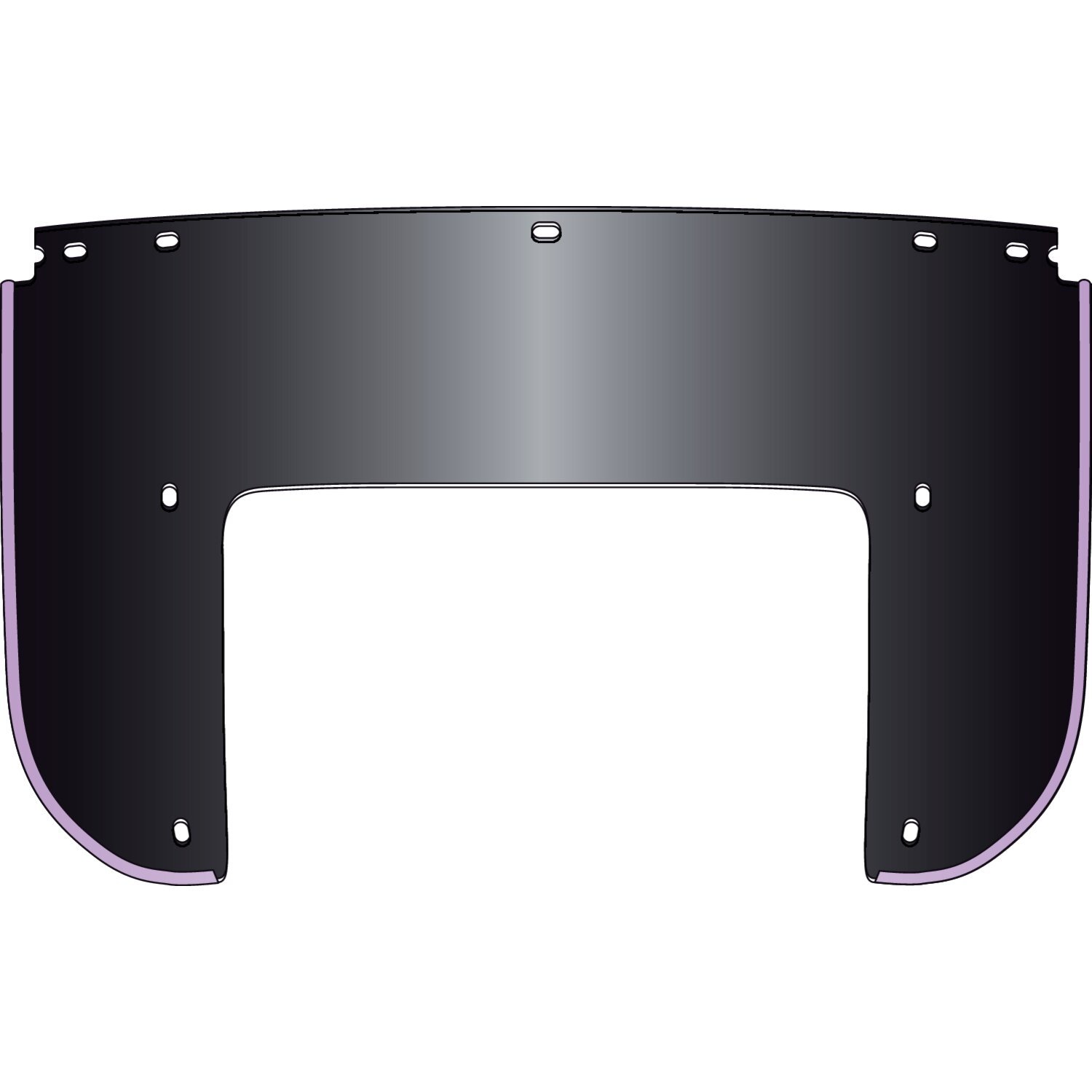 National Cycle, Beaded 7-bolt lower window, Black