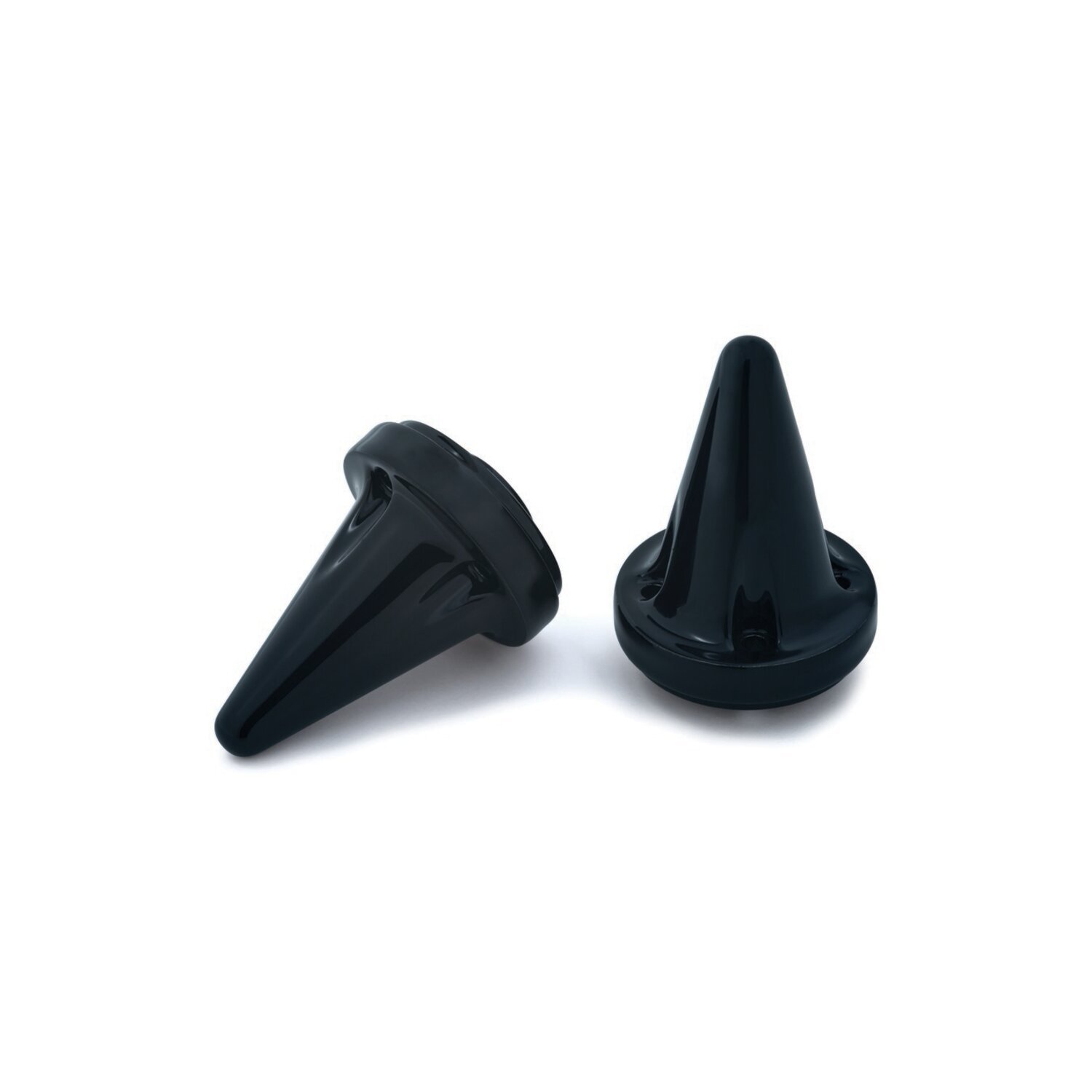 Kuryakyn, Stiletto grip end caps, Black, Gloss