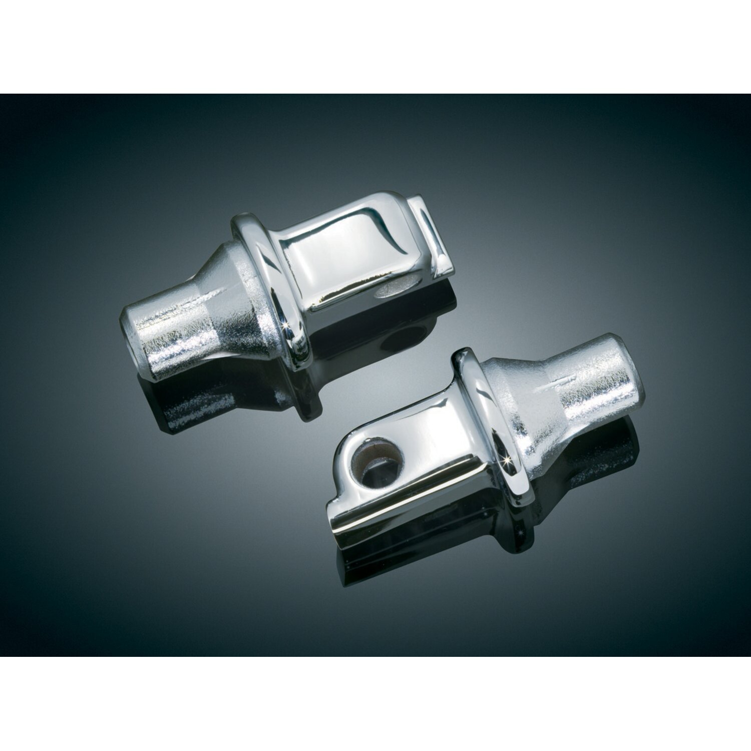 Kuryakyn, Tapered peg adapters rear, Silver, Chrome