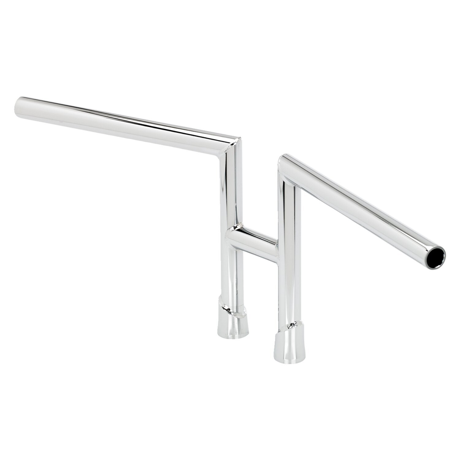Biltwell H-2 bar handlebar, Silver, Chrome