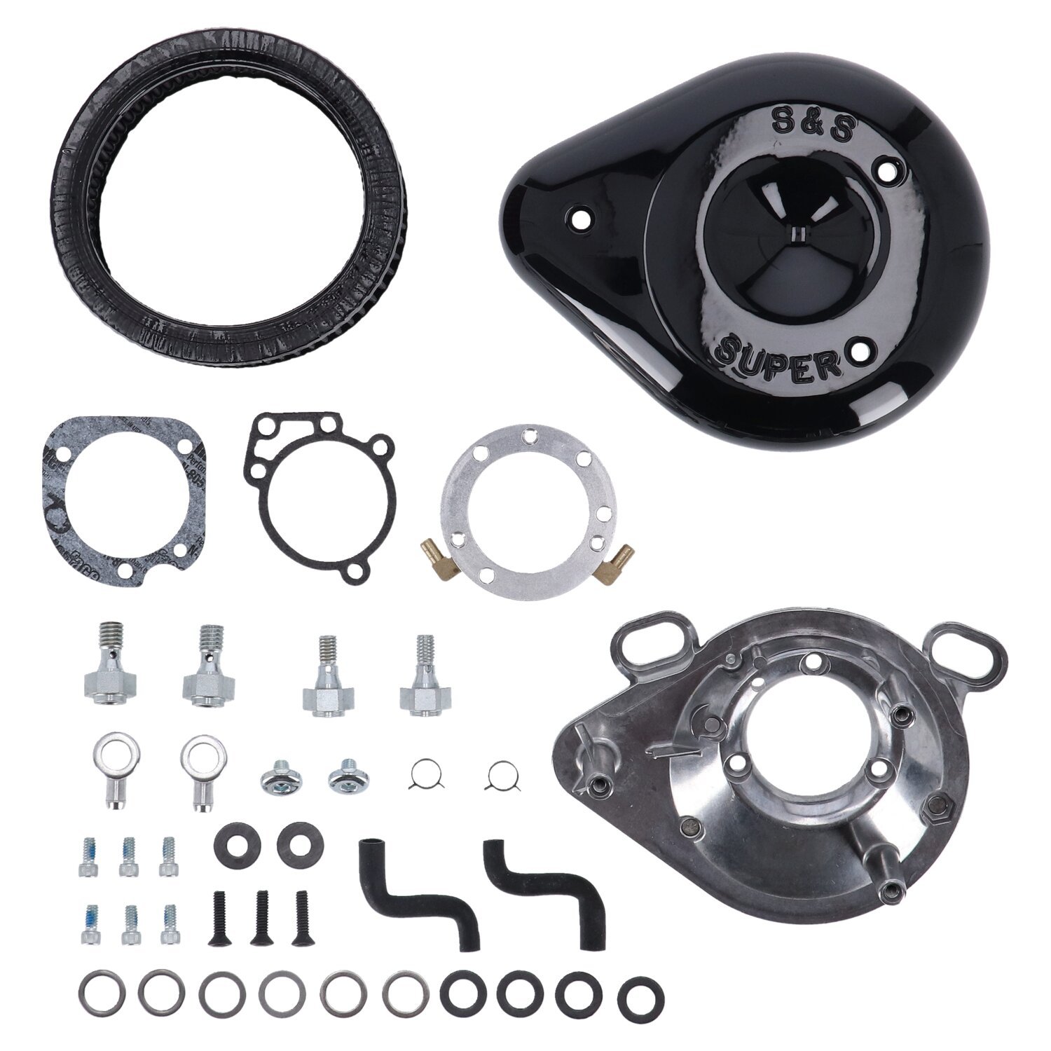 S&S, Teardrop air cleaner assembly, Black