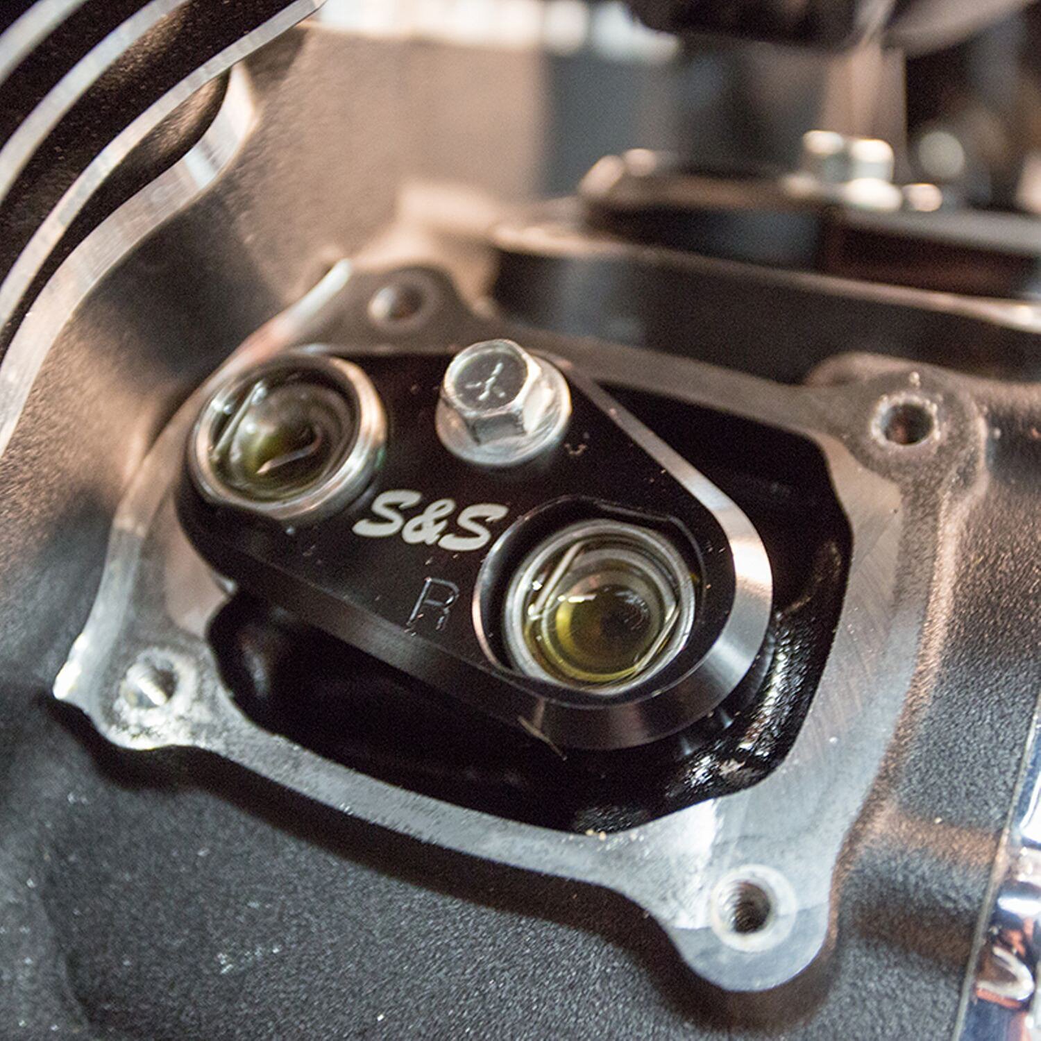 S&S, tappet cuff set. Billet aluminum, Black, Matte