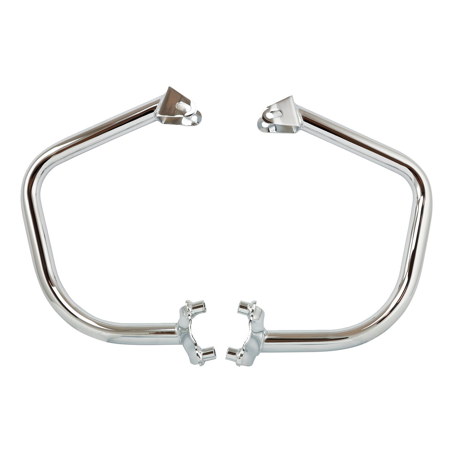 Engine guard 1-1/4, Silver, Chrome