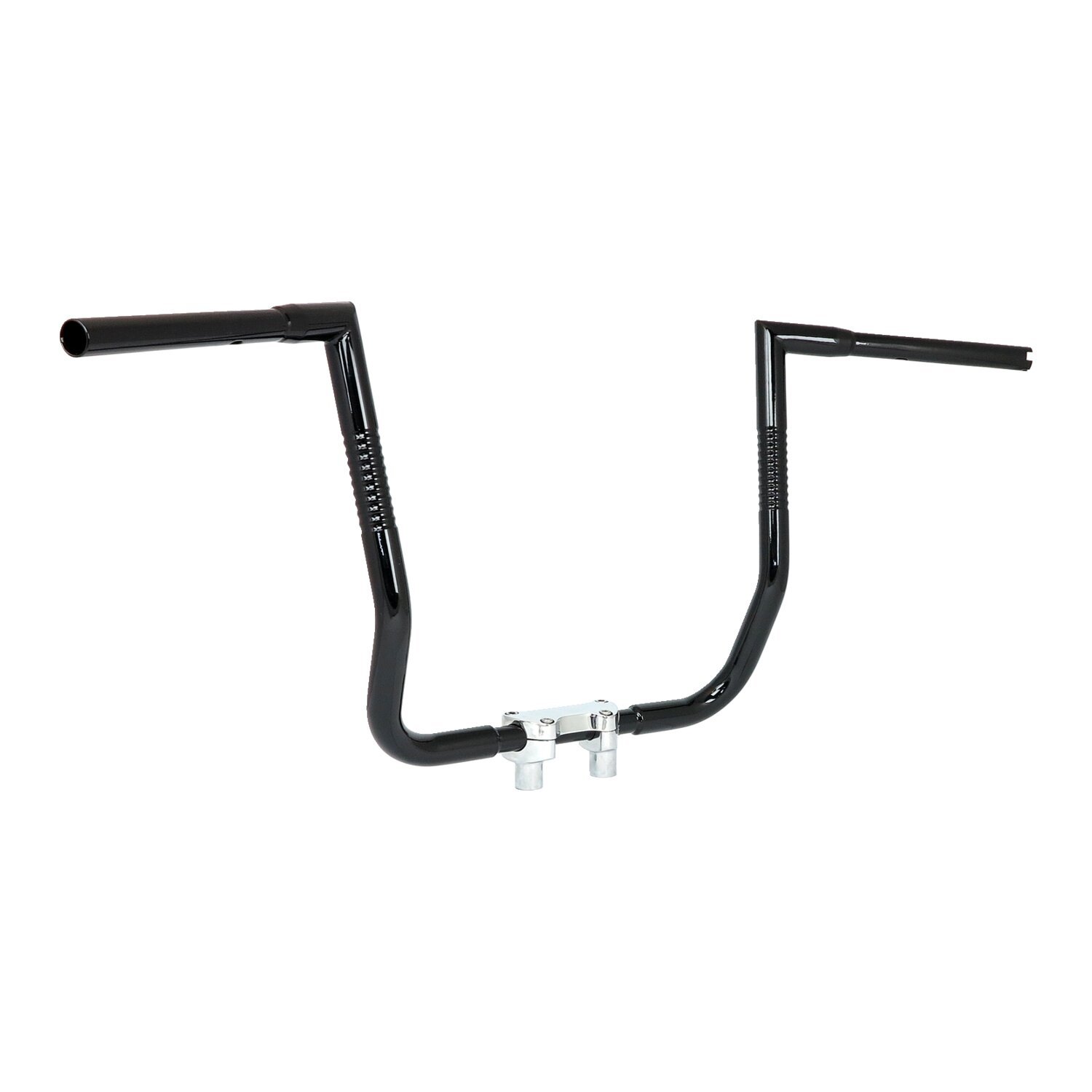 Kodlin, Grooved Bonanza 1 1/4" bagger handlebar. 15", Black, Powder Coated