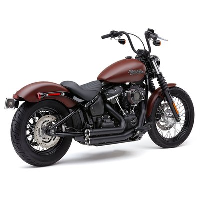 Black. Cobra's Speedster systems combine traditional styling and modern performance technology. These Speedster Shorts offer double barrel shotgun-styled pipes featuring full-length, 222-degree heat shields and finished with a set of Race-Pro style tips, black tips on chrome pipes and chrome tips on black pipes. The Cobra PowerPort technology helps to increase overall power from idle to redline, delivering the type of power increase you'd expect from a 2-into-1 system while retaining the clean classic lines of 2-into-2 pipes.