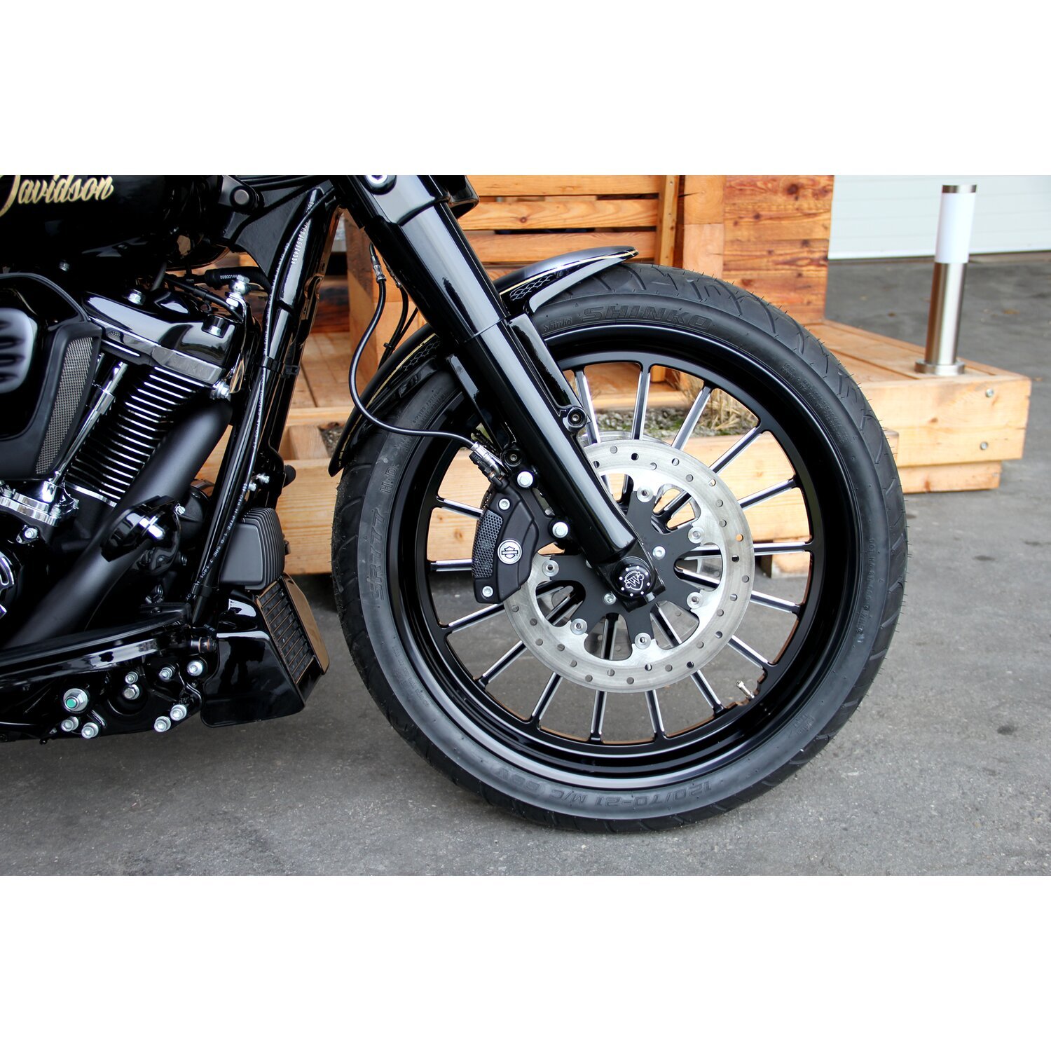 Cult-Werk, 'Custom V2' front fender, 23, Black, Matte