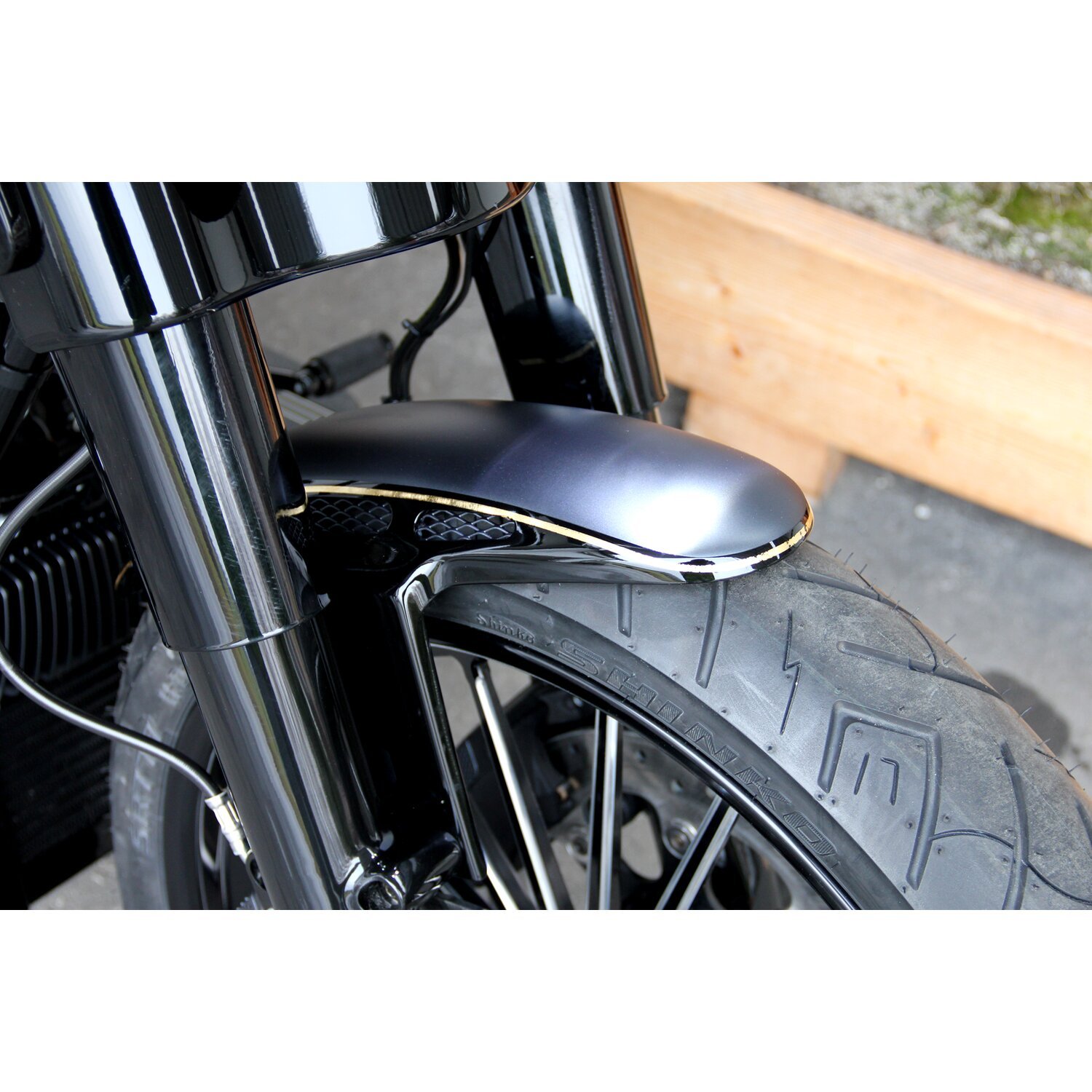 Cult-Werk, 'Custom V2' front fender, 21, Black, Matte