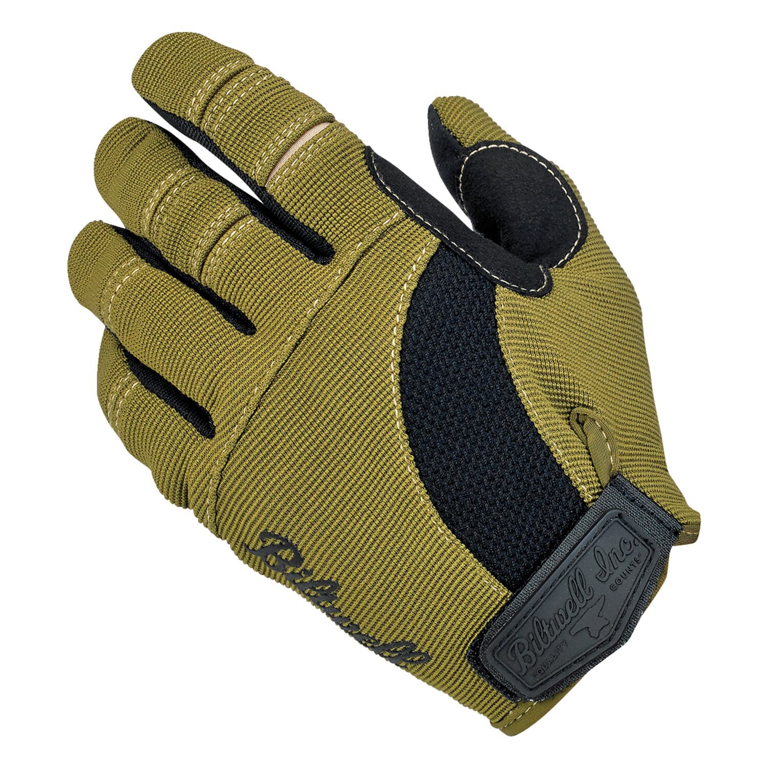 M — Biltwell Moto gloves olive/black/tan, M