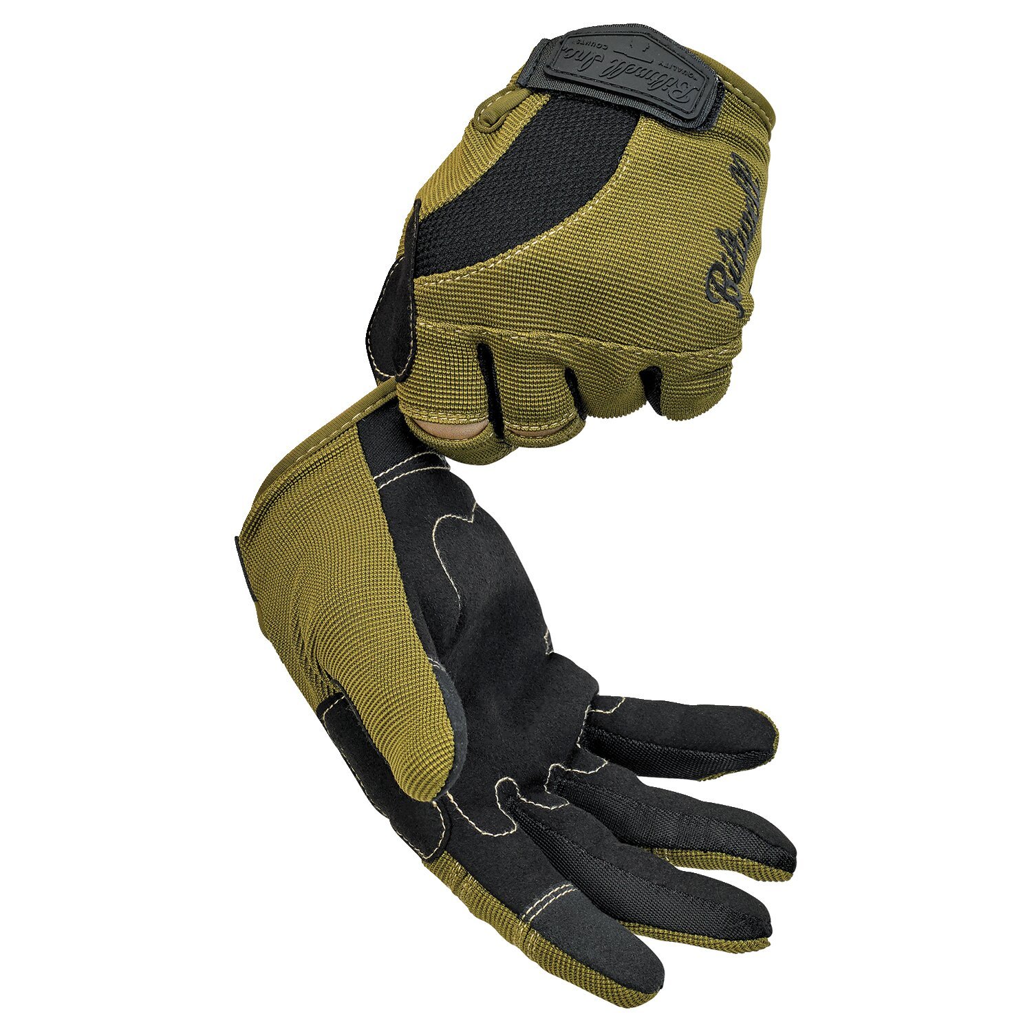 XS — Biltwell Moto gloves olive/black/tan, XS