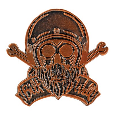 Pins are a rich staple in the pantheon of personal affectations that tie their wearers to the bikerider lifestyle. Biltwell got all kinds: faux brass, colored enamel, antique bronze, you name it. Every one features a single or double mounting post with a clasp to keep them hooked to your cut. Too many styles to list, and we add new  ones all the time—buy them all and swap with friends.  