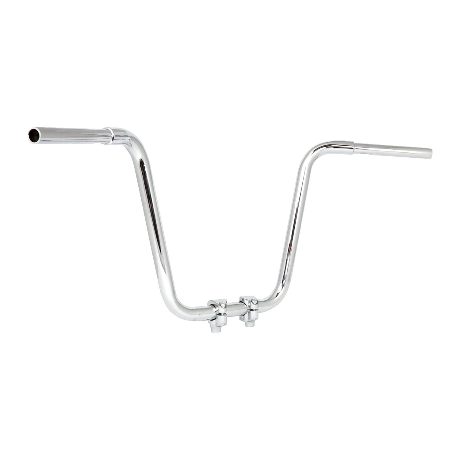 Fehling 1-1/4" apehanger chrome 40cm high, Silver