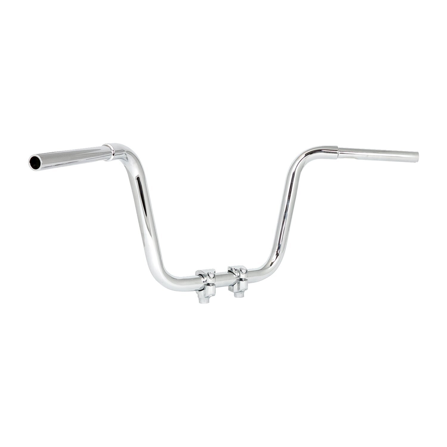Fehling 1-1/4" apehanger chrome 30cm high, Silver