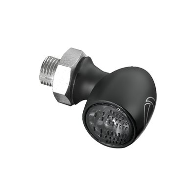 black; dark lens; length: 14mm/diameter max 10mm; glass diameter 7,8mm; ECE approved; M5x6.5mm threaded; with Power LED & Extranz lens technology; 12V; with brake and taillight function
