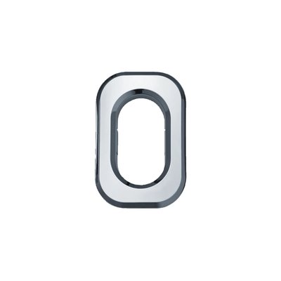 Chrome; Injection molded ABS; Used to accent the antenna hole