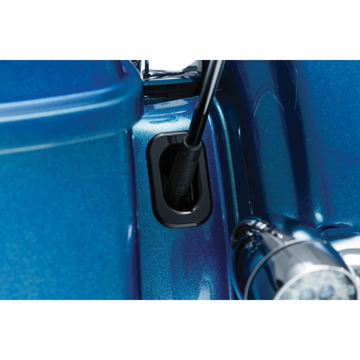 Kuryakyn, Antenna hole accent, Black, Gloss