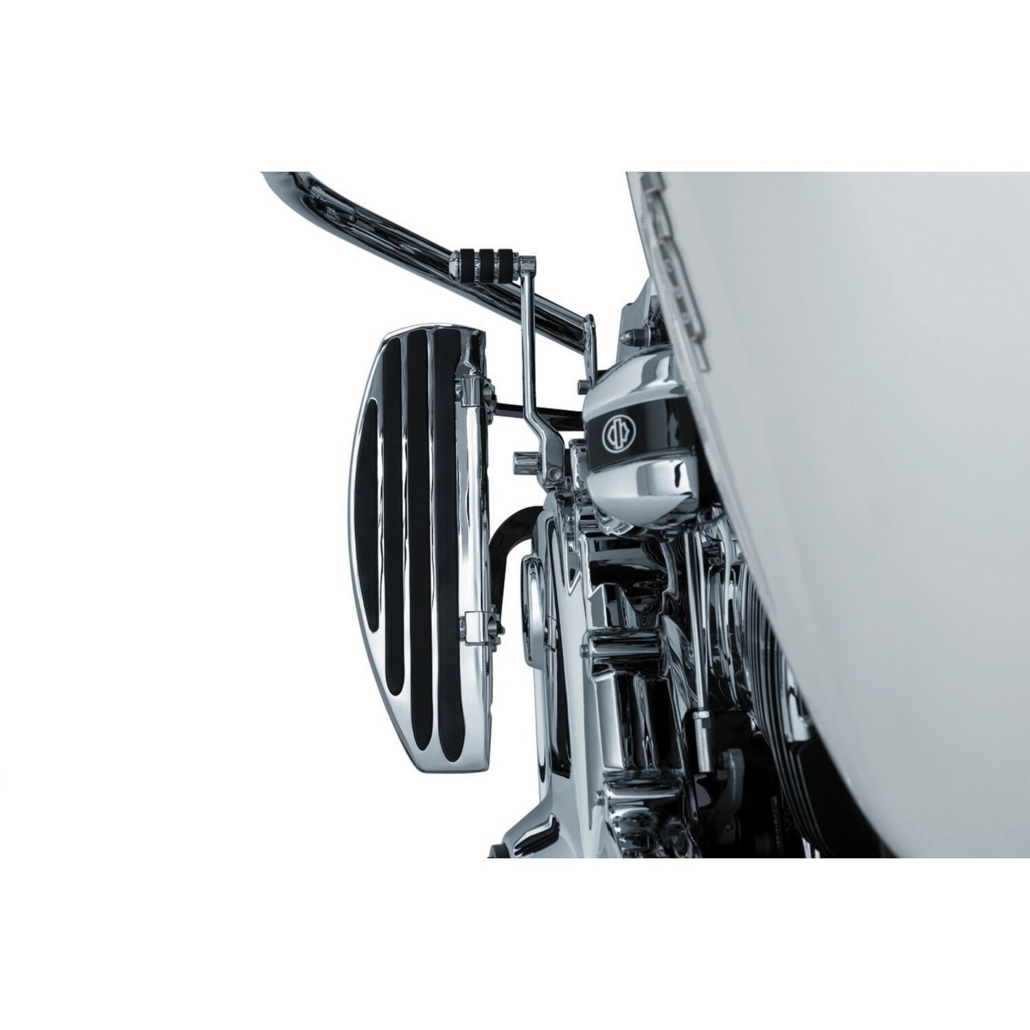 Kuryakyn, rider floorboard relocation bracket set, Chrome
