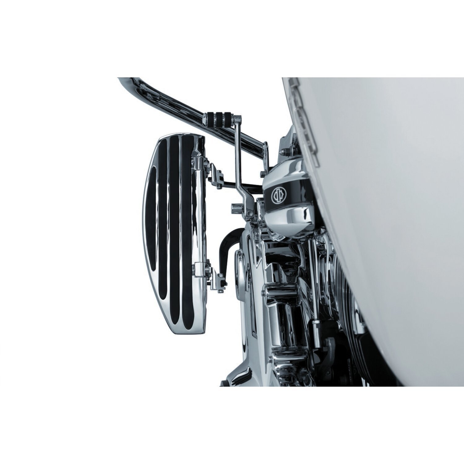 Kuryakyn, rider floorboard relocation bracket set, Chrome