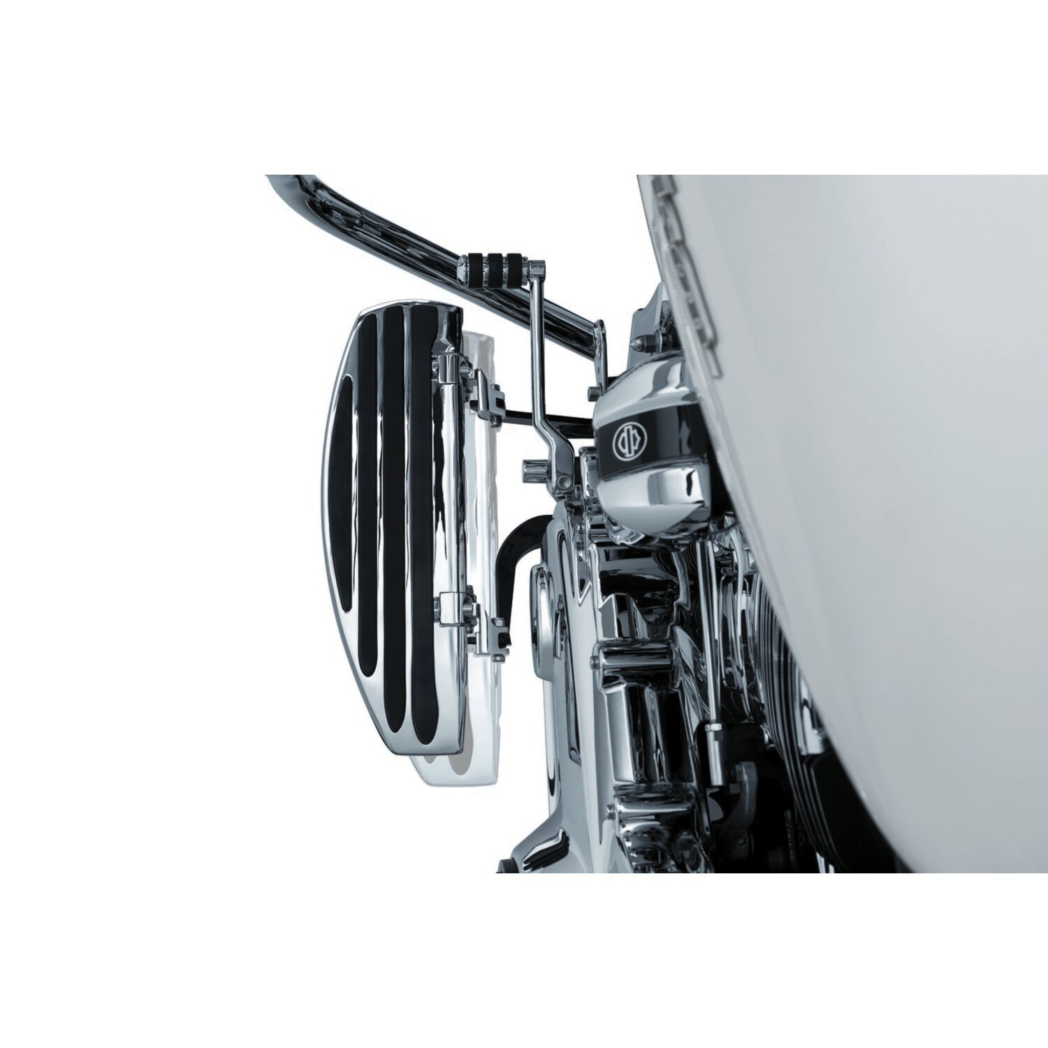 Kuryakyn, rider floorboard relocation bracket set, Chrome