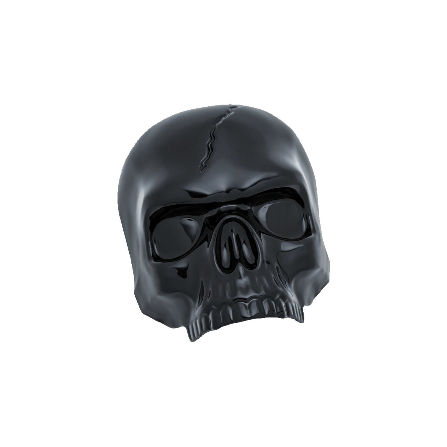 Kuryakyn, Skull horn cover, Black, Gloss