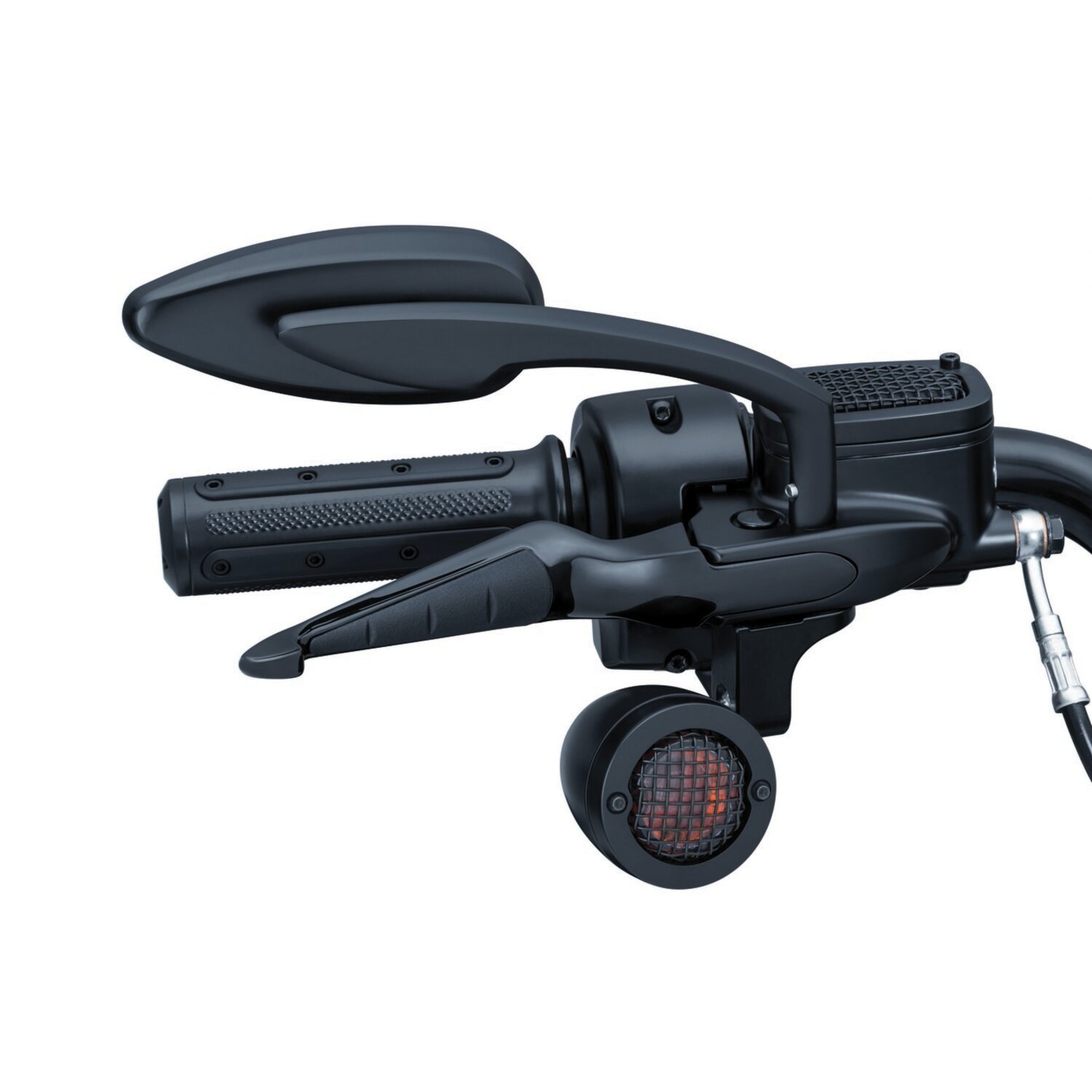 Kuryakyn, ISO handlebar lever set, Black, Gloss