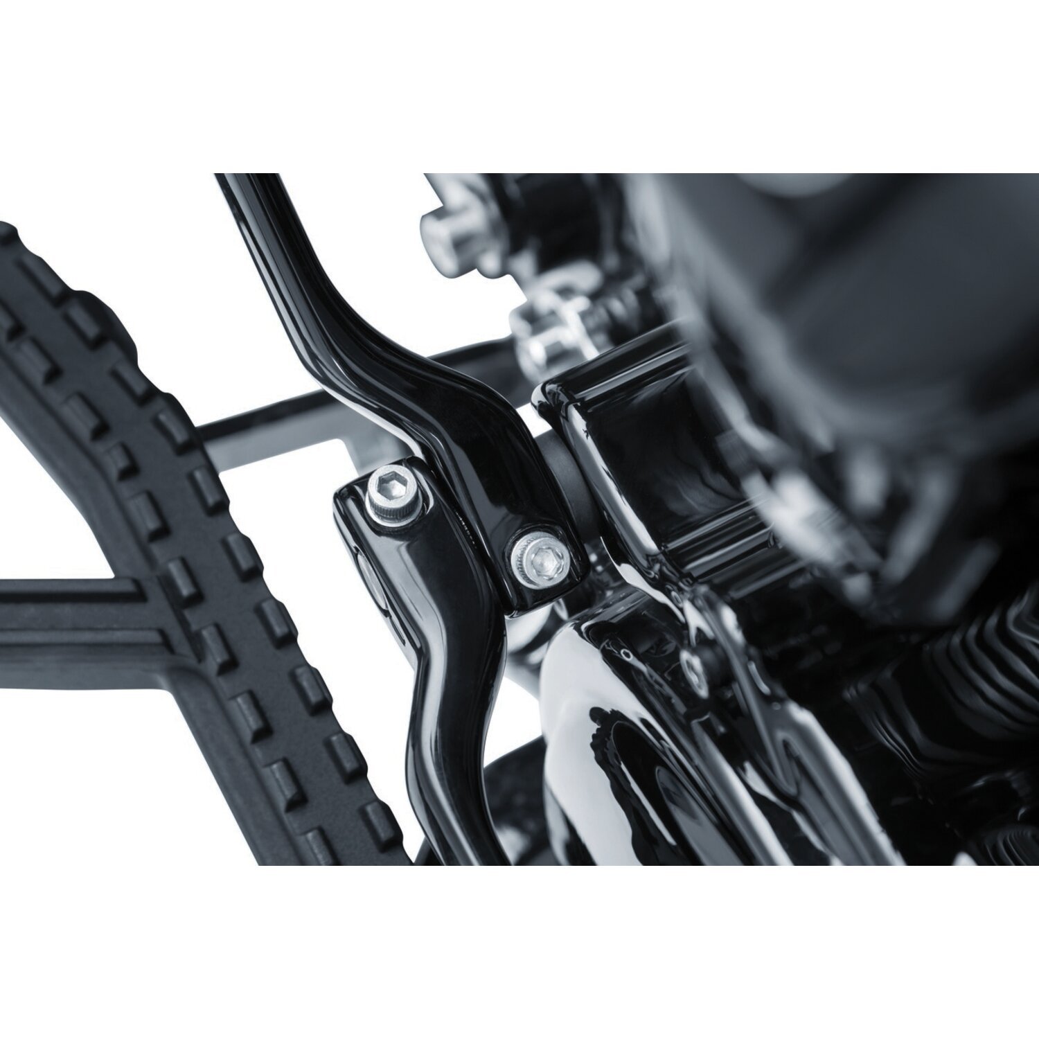 Kuryakyn, Precision™ heel shift eliminator, Black, Gloss